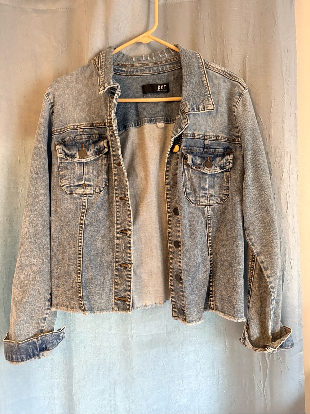 Kut from the Kloth Faded Light Blue Denim Jacket